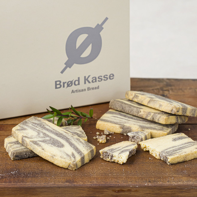 브로드카세 사브레 흑임자 마블 쿠키, 180g, 1개입, 1개