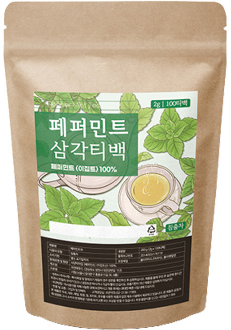 조은약초 페퍼민트 차, 100개입, 1개, 2g