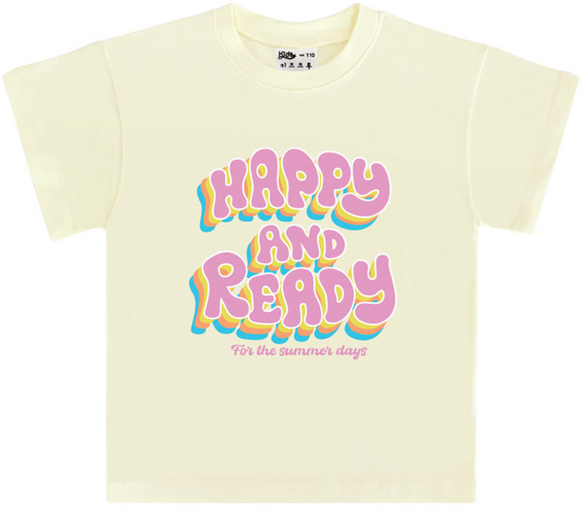 키즈크루 아동용 해피앤레디 반팔 티셔츠