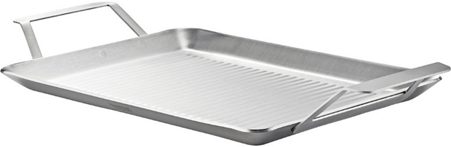 쿡에버 인덕션 앱솔루트 통3중 스텐 직사각 그릴팬, 31.7cm, 1개