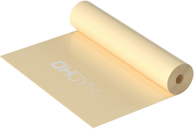 오짐 라텍스 튜빙 필라테스 근력 저항 스트레칭 밴드, 옐로우, 1개