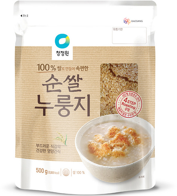 청정원 순쌀 누룽지, 500g, 1개