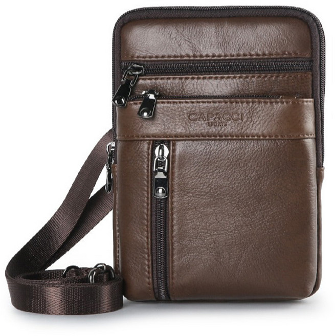 가파치스포츠 남성용 가죽 미니 크로스백 YB_G1413