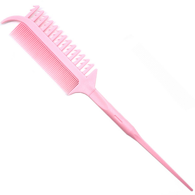 그레이거 발레아주 옴브레 솜브레 하이라이트 위빙콤 꼬리빗, 핑크, 1개