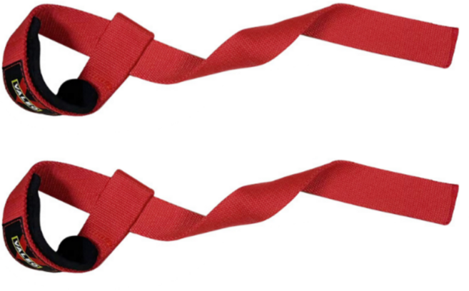 아이엠타이거 놓치지 않는 헬스 데드리프트 스트랩 좌우세트, 1세트, 레드
