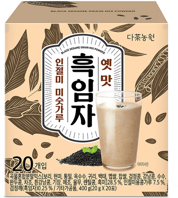 다농원 옛맛 흑임자 인절미 미숫가루, 400g, 1개