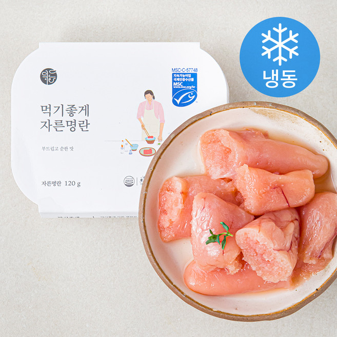 덕화푸드 먹기 좋게 자른 명란 (냉동), 120g, 1개