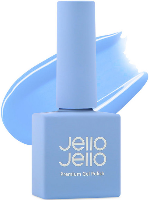 Jello Jello Bubbly Collection 彩色凝膠指甲油, JC-75 長春花藍, 10ml, 1個