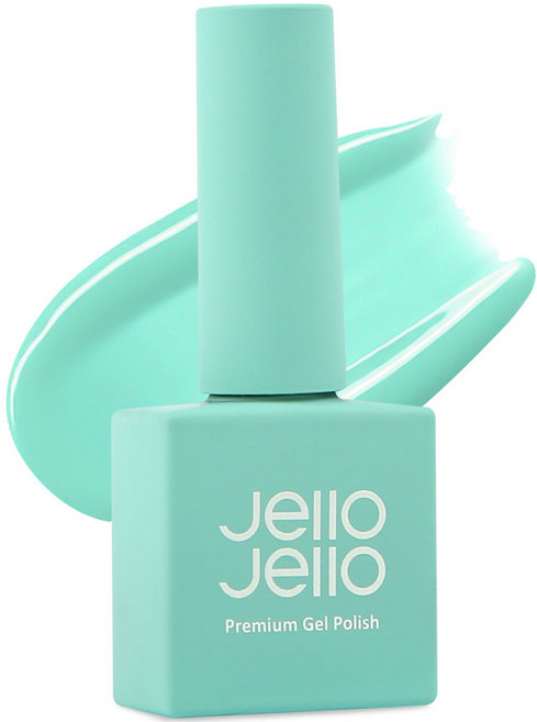 Jello Jello Bubbly Collection 彩色凝膠指甲油, JC-74 棉花薄荷, 10ml, 1個