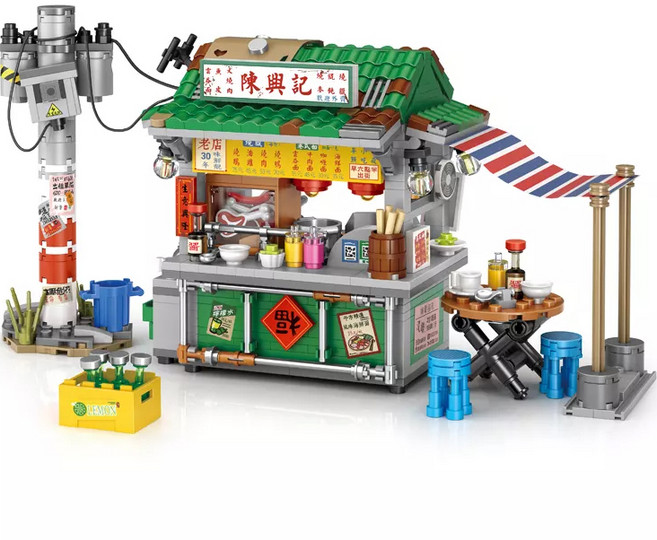 LOZ 나노블럭 홍콩야시장, 혼합색상, 1개