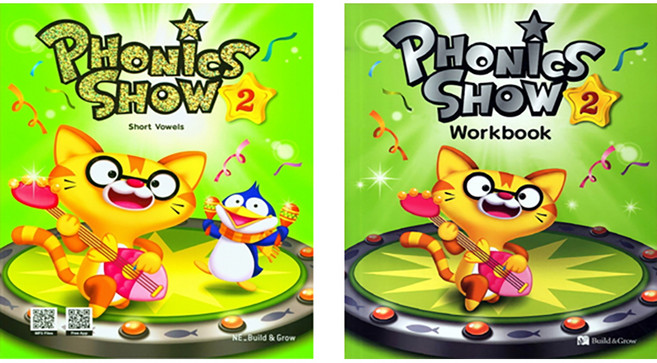 Phonics Show 2 short vowel with QR + WORKBOOK 초등1학년, 능률교육
