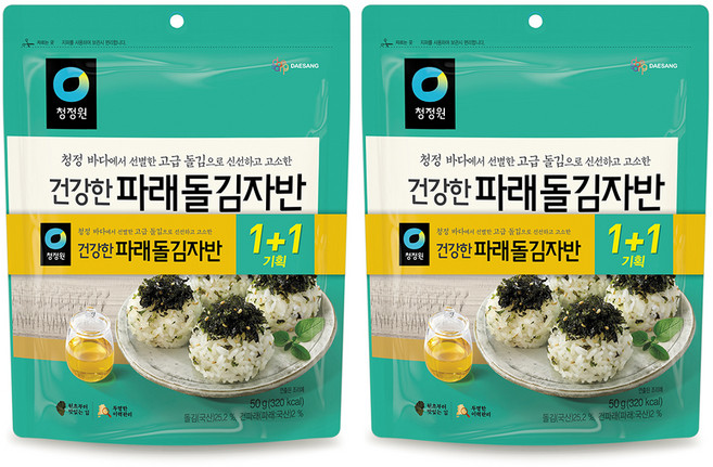 청정원 파래돌김자반 1+1, 100g, 1개