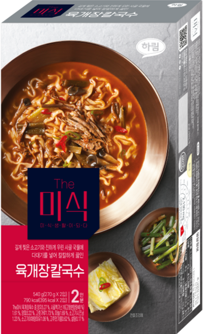 더미식 육개장 칼국수 270g, 2개