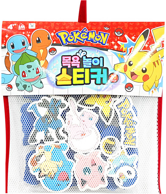 PoKeMoN 寶可夢 沐浴遊戲貼紙 戲水玩具, 混合顏色