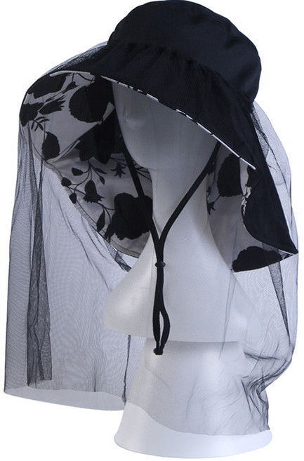 NOS협력업체 보호 방충망 모자 09 블랙 2, 1개