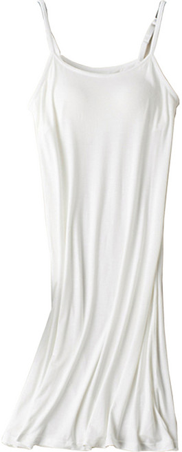 여성용 모달 브라탑 일체형 끈나시 원피스