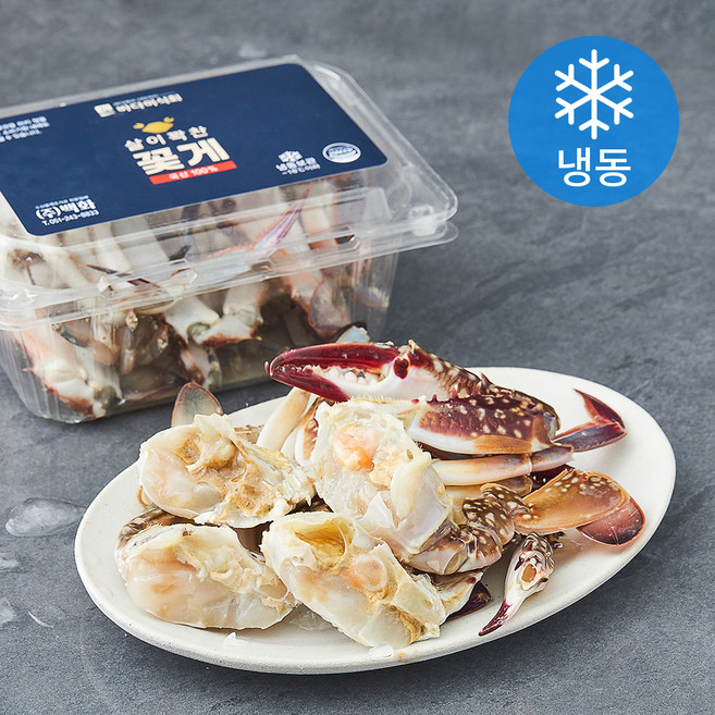 바다미식회 살이꽉찬 국내산 손질꽃게 2절 (냉동), 300g, 1개