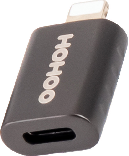 호후 USB-C TO 라이트닝 8핀 젠더 그레이 HSG-C2L, 1개