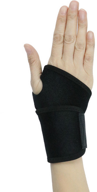 포츠킨 손목 헬스 스포츠 보호대 TM-A04, 1개, 블랙