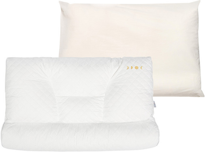 수면공감 우유 베개 스탠다드핏 + 소프트 워싱 커버 세트, 크림버터(커버), 1세트