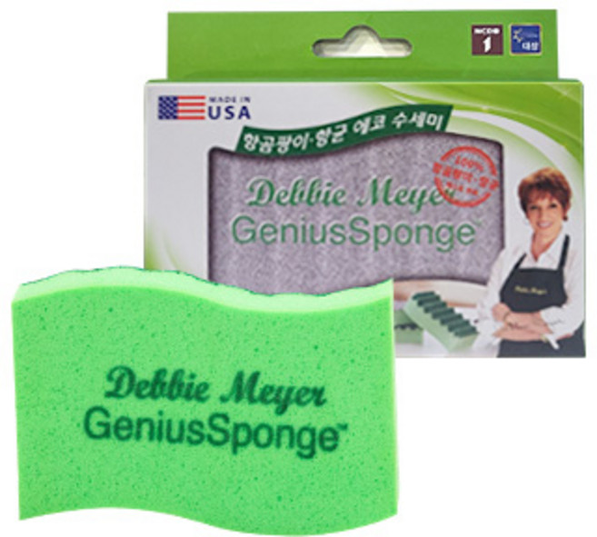 데비마이어 지니어스 스펀지 수세미 실버, 1개입, 1개