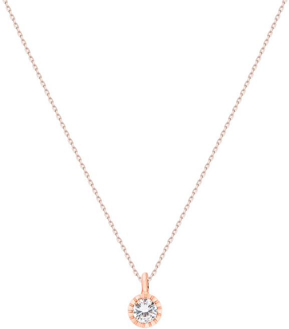 밀튼스텔리 여성용 원포인트 실버 목걸이 MSJ-SN164006RGWQ