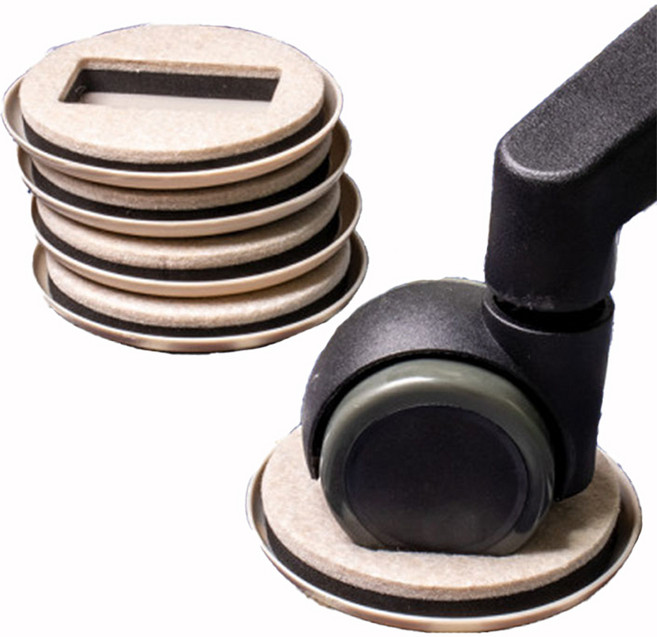 핫데이썸 의자바퀴 고정캡 라운드, 베이지