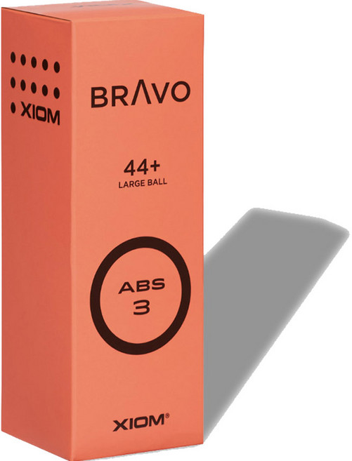 엑시옴 탁구공 브라보 라지볼 44+ 시합구 44mm 3p, 오렌지, 1개