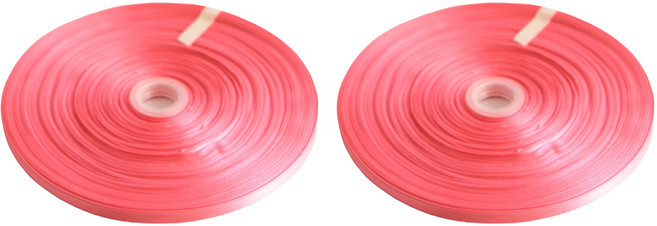 아이엔피 공단리본 2개 6mm, 159 형광핑크, 90m