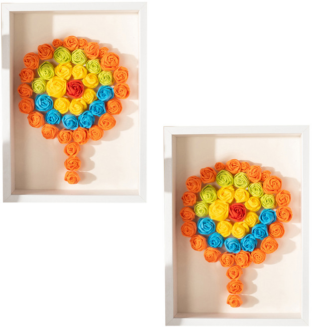 모던리빙 수제 DIY 말린꽃장식 액자 프레임, 화이트, 2개