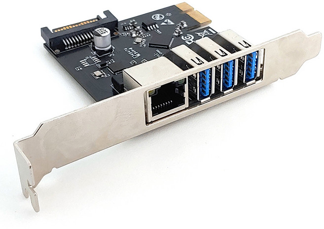 넥스트유 기가랜 USB 3.0 3포트 PCIe 확장카드, NEXT-409LU3, 1개