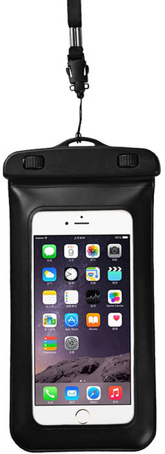 팔밴드 휴대폰 방수팩, 블랙, 1개