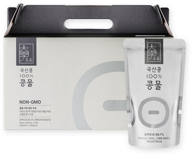 대학약콩두유 국산콩 콩물, 20개, 190ml