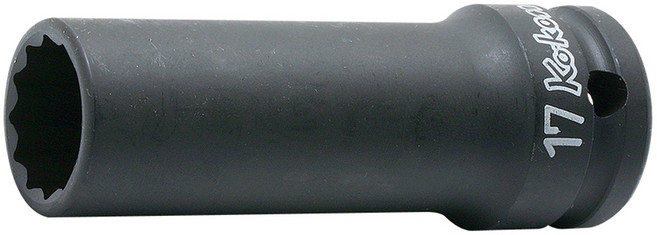 코켄 1/2 임팩 세미롱 소켓 14306X 12각 17mm 아시바용, 1개