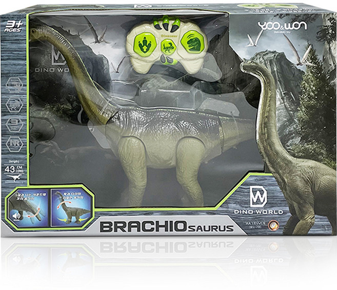유원 다이노월드 브라키오 사우루스 전자RC, 혼합색상, 1개