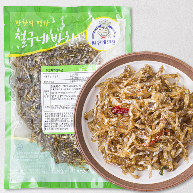 철구네반찬 쥐포채간장볶음, 500g, 1개