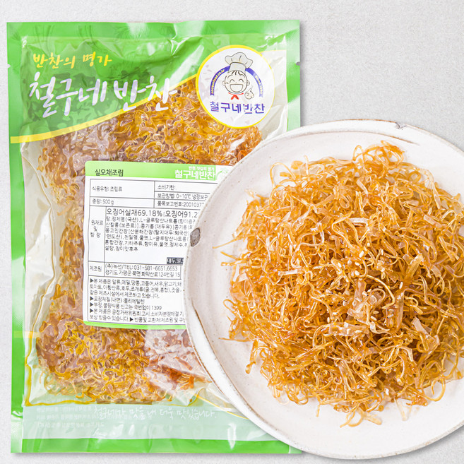 철구네 반찬 실오채조림, 500g, 1개