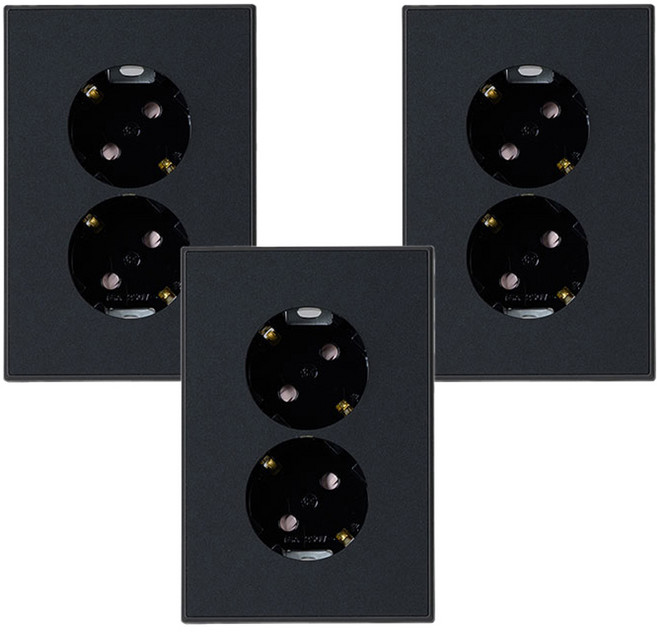 틸인스 2구 콘센트, 3개