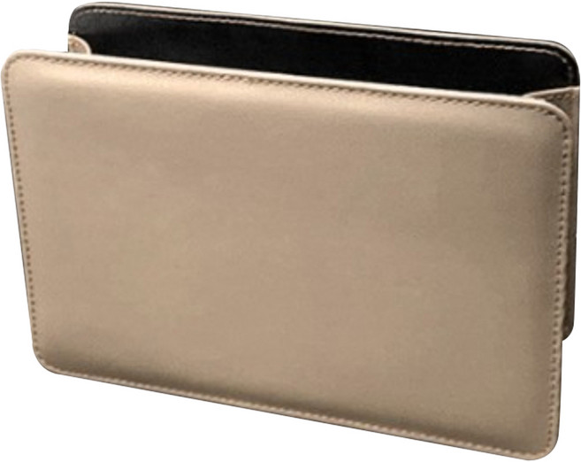 오토크루 차량용 도어포켓 가죽 수납함 AC-44, 베이지, 1개