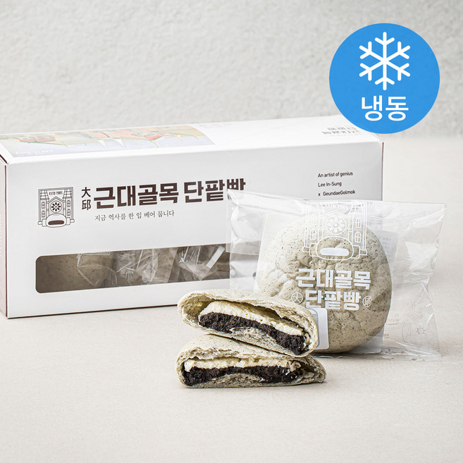 근대골목단팥빵 흑임자 크림치즈빵 (냉동), 110g, 5개입, 1개