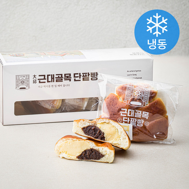 근대골목단팥빵 슈크림 단팥빵 (냉동), 115g, 5개입, 1개