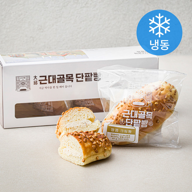 근대골목단팥빵 땅콩 크림빵 (냉동), 85g, 4개입, 1개
