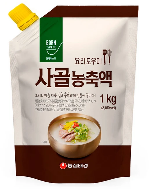 본테이스트 사골 농축액, 1kg, 1개 - 쿠팡