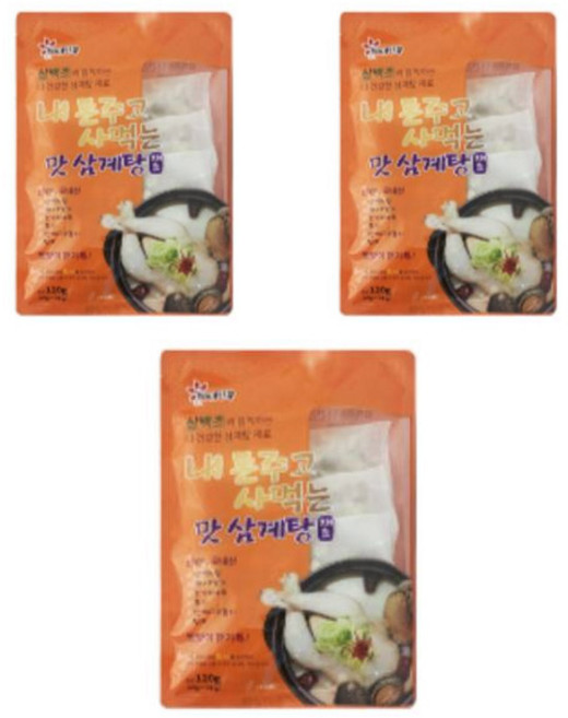 유어쿡 내 돈주고 사먹는 맛 삼계탕 재료, 3개, 120g