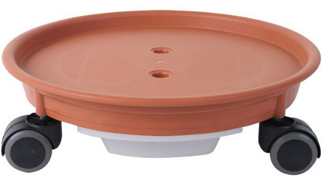 라젠다 롤러 물받이 화분받침, 라이트브라운