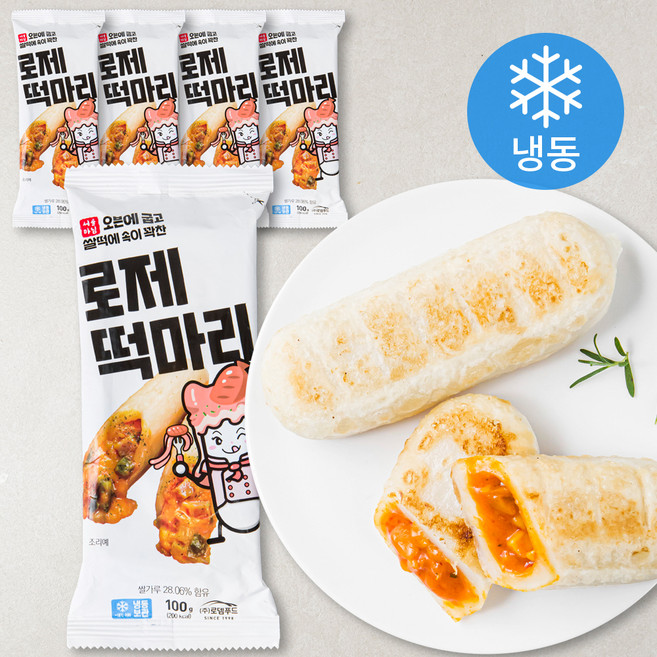 서울마님죽 로제 떡마리 (냉동), 100g, 1개입, 5개