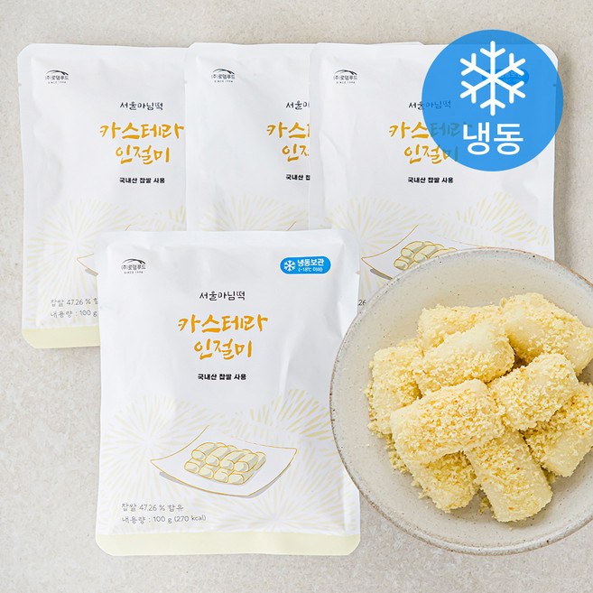 서울마님 카스테라 인절미 (냉동), 100g, 1개입, 4개