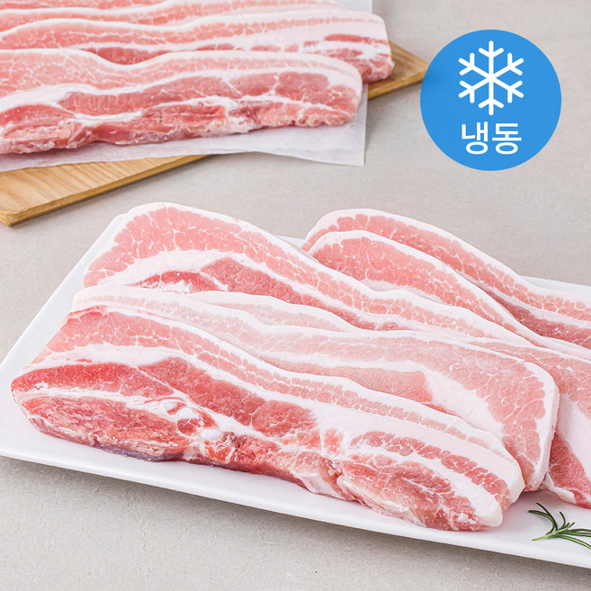 동원 스페인산 듀록 삼겹살 구이용 (냉동), 2kg, 1개