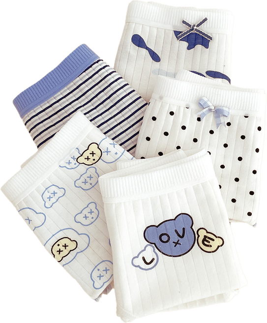 주니데이 구름 학생 팬티 5종 세트