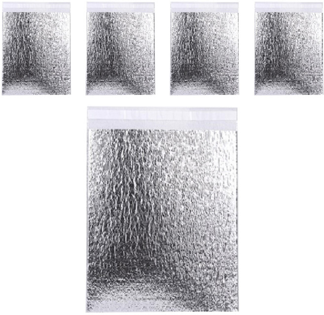 스완 일회용 접착 은박 보냉백 20cm x 25cm, 5개